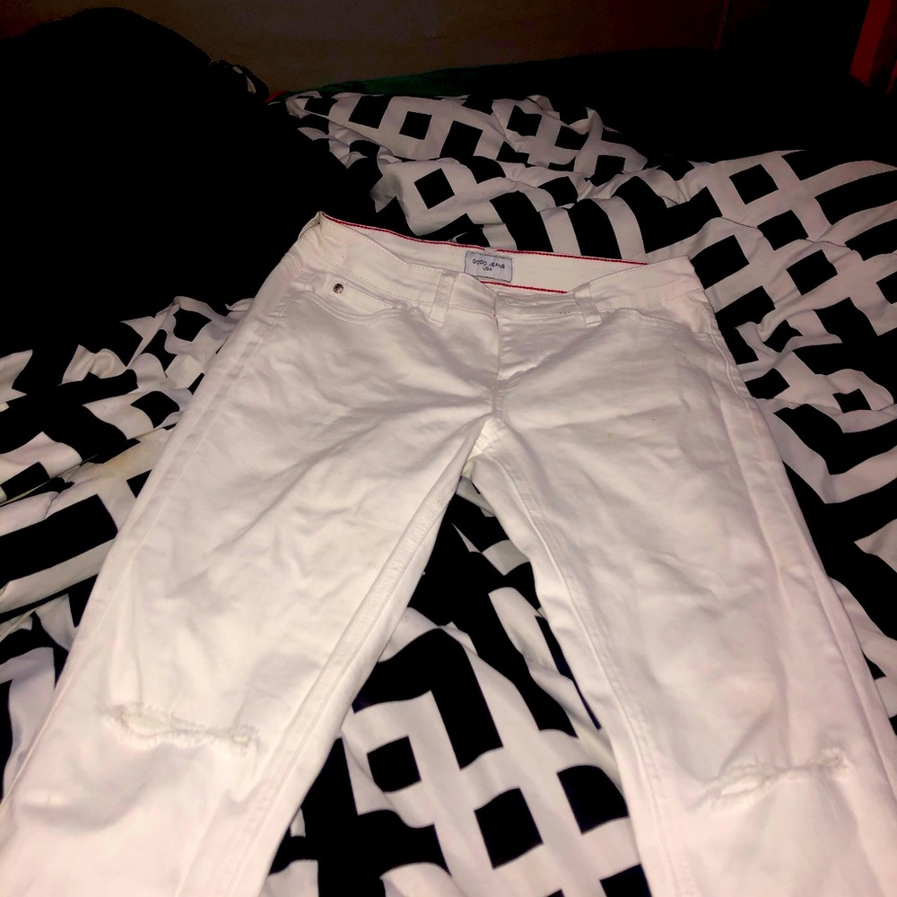 White jeans